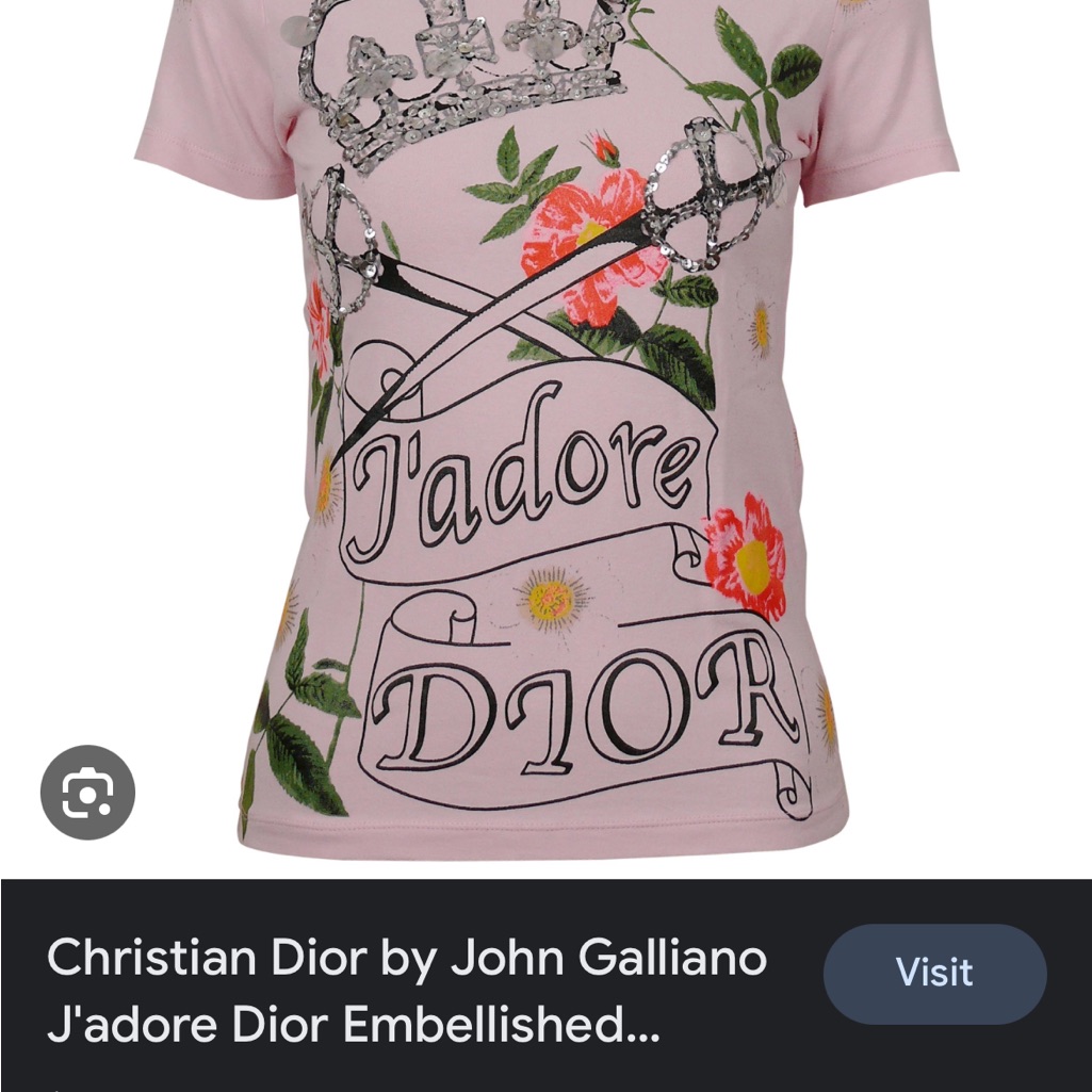 Jadore Dior Royal Queen Sequin Shirt Bnwt